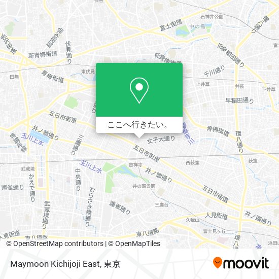 Maymoon Kichijoji East地図