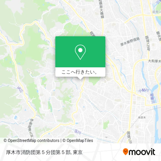 厚木市消防団第５分団第５部地図