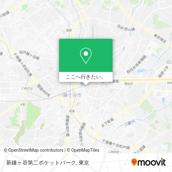 新鎌ヶ谷第二ポケットパーク地図