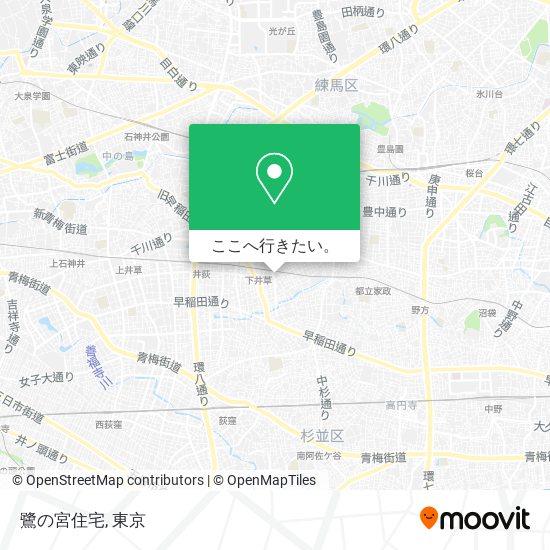 鷺の宮住宅地図