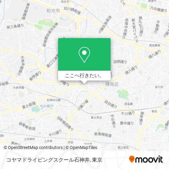 コヤマドライビングスクール石神井地図