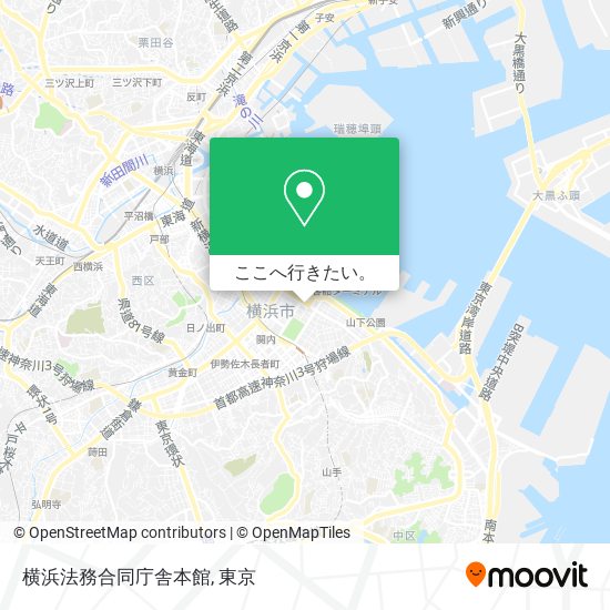 横浜法務合同庁舎本館地図
