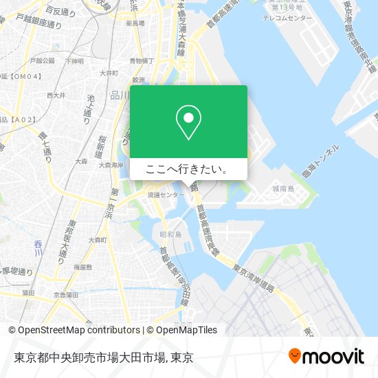 東京都中央卸売市場大田市場地図