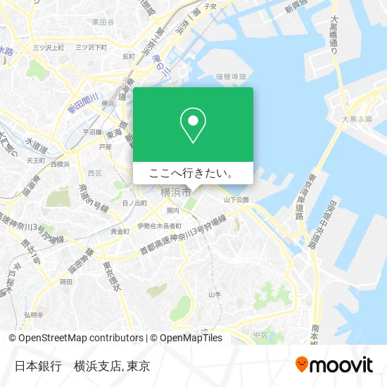 日本銀行　横浜支店地図