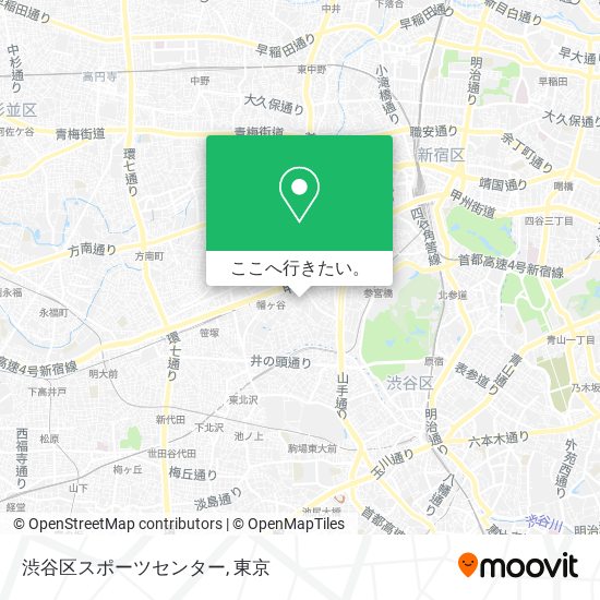 渋谷区スポーツセンター地図