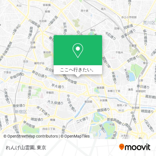 れんげ山霊園地図