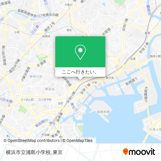 横浜市立浦島小学校地図