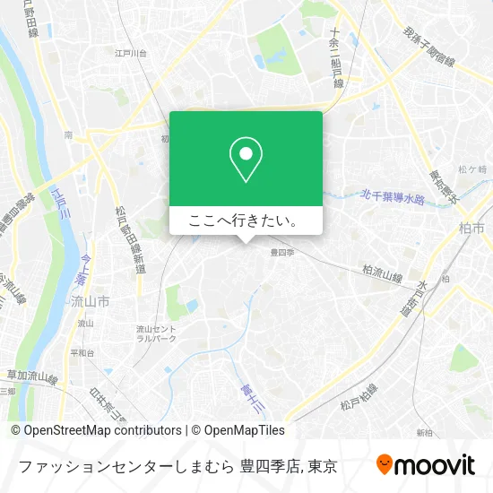 ファッションセンターしまむら 豊四季店地図