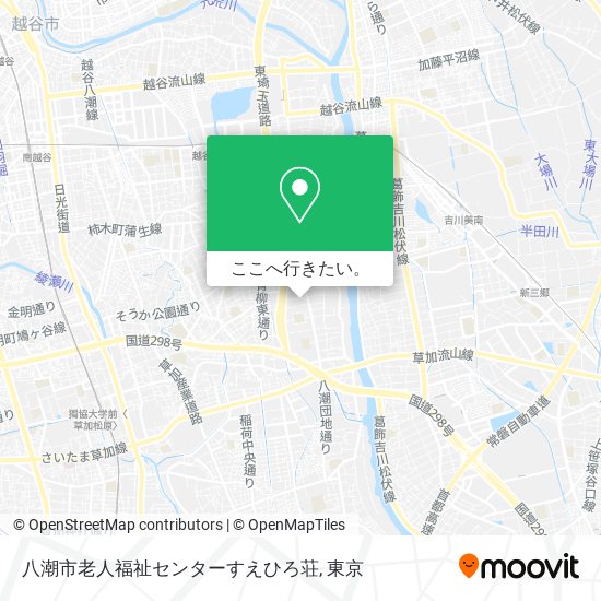 八潮市老人福祉センターすえひろ荘地図
