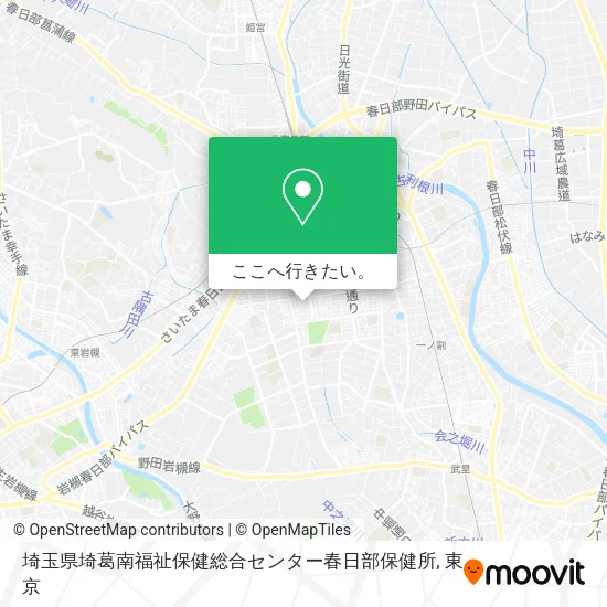埼玉県埼葛南福祉保健総合センター春日部保健所地図