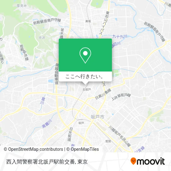 西入間警察署北坂戸駅前交番地図