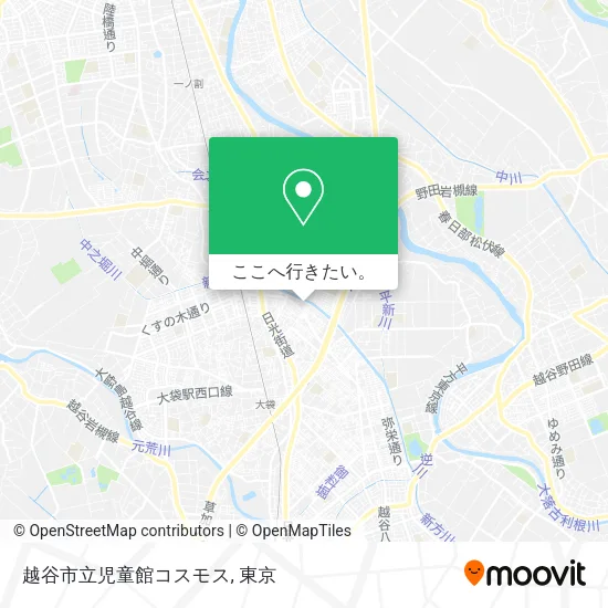 越谷市立児童館コスモス地図