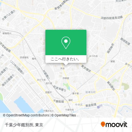 千葉少年鑑別所地図