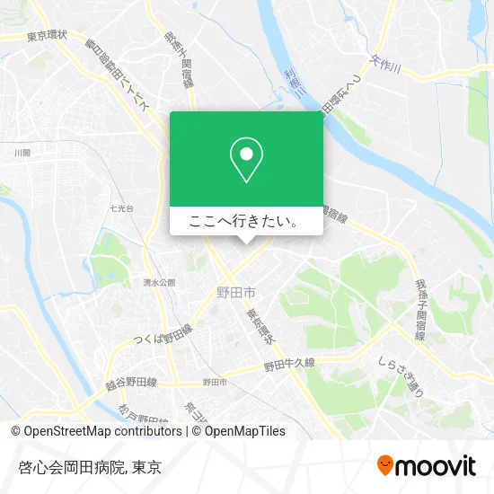 啓心会岡田病院地図