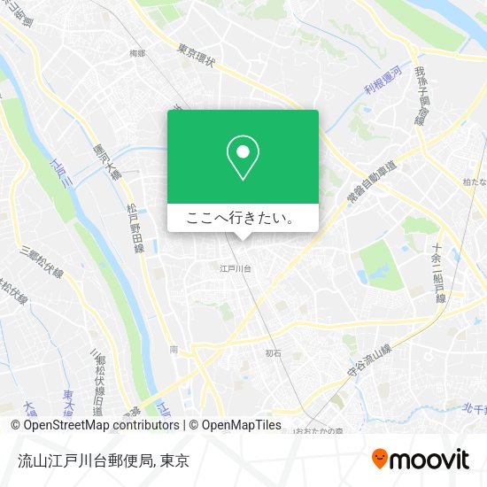 流山江戸川台郵便局地図