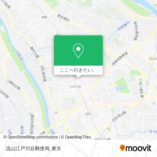 流山江戸川台郵便局地図