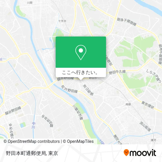 野田本町通郵便局地図