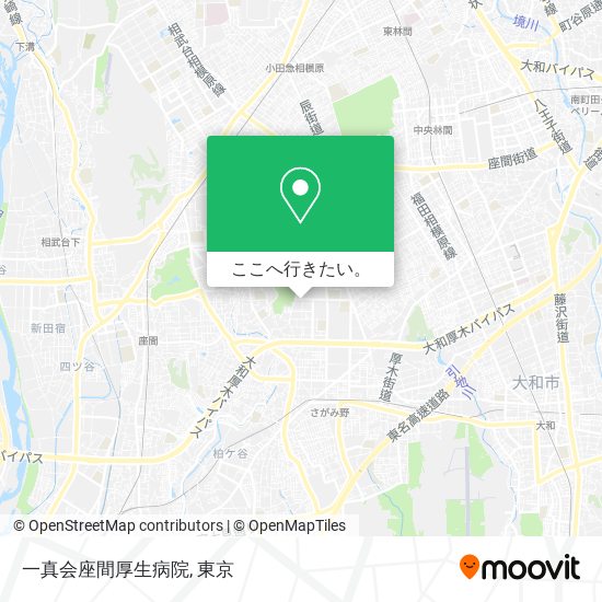 一真会座間厚生病院地図