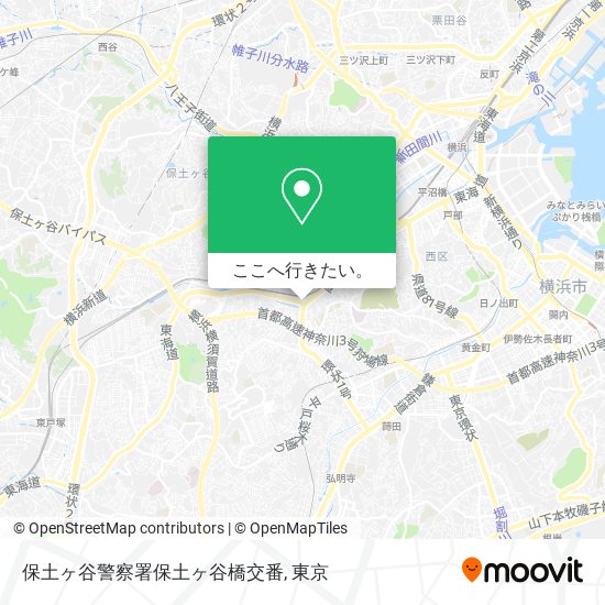 保土ヶ谷警察署保土ヶ谷橋交番地図