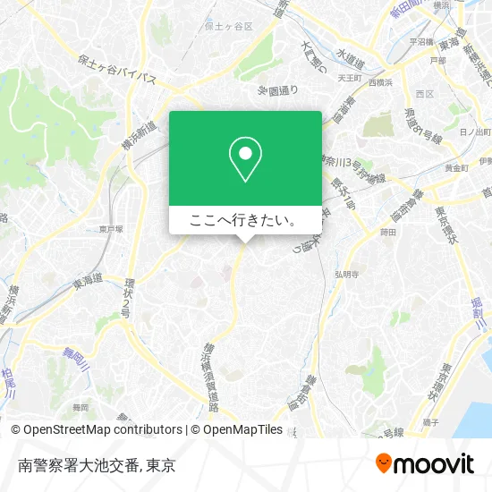 南警察署大池交番地図
