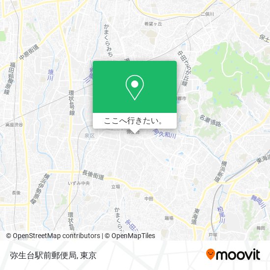 弥生台駅前郵便局地図