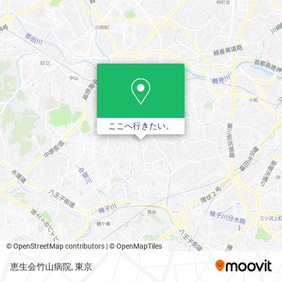 恵生会竹山病院地図