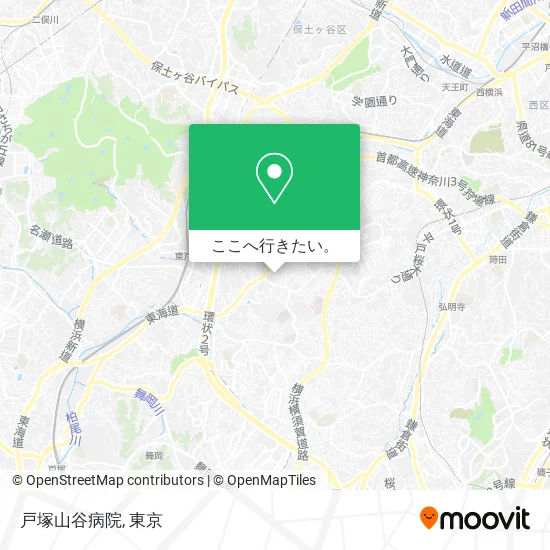 戸塚山谷病院地図