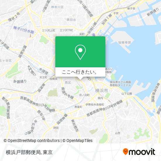 横浜戸部郵便局地図