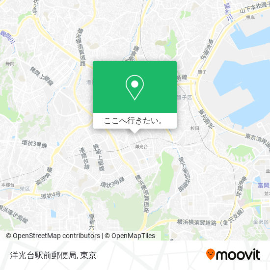 洋光台駅前郵便局地図