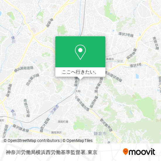 神奈川労働局横浜西労働基準監督署地図