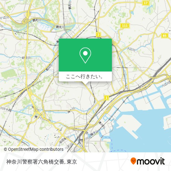 神奈川警察署六角橋交番地図