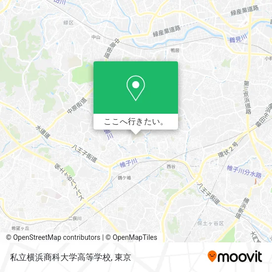 私立横浜商科大学高等学校地図