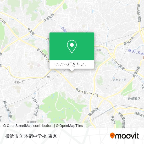 横浜市立 本宿中学校地図
