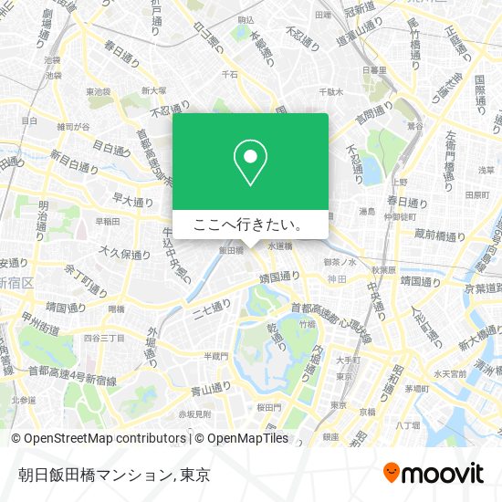 朝日飯田橋マンション地図