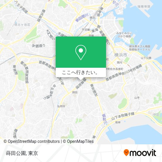 蒔田公園地図