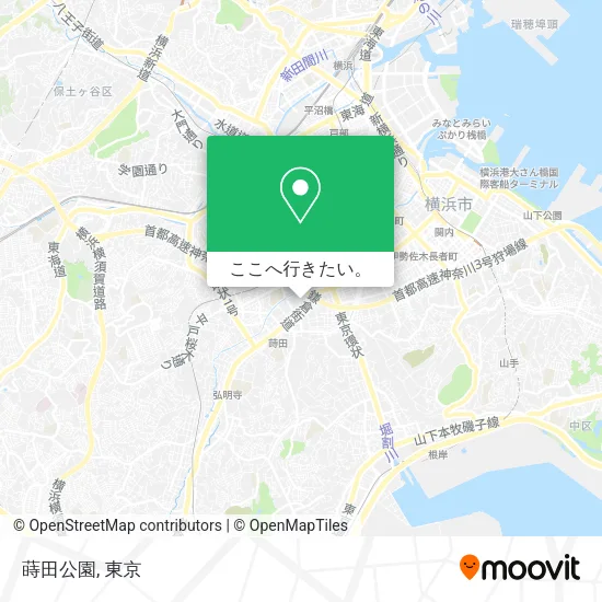 蒔田公園地図