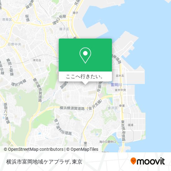 横浜市富岡地域ケアプラザ地図