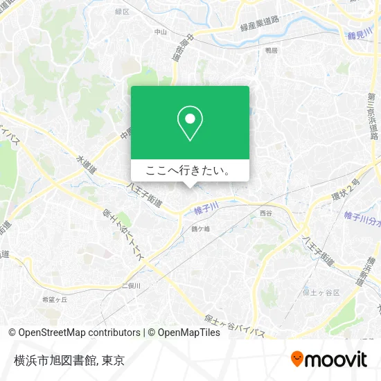 横浜市旭図書館地図