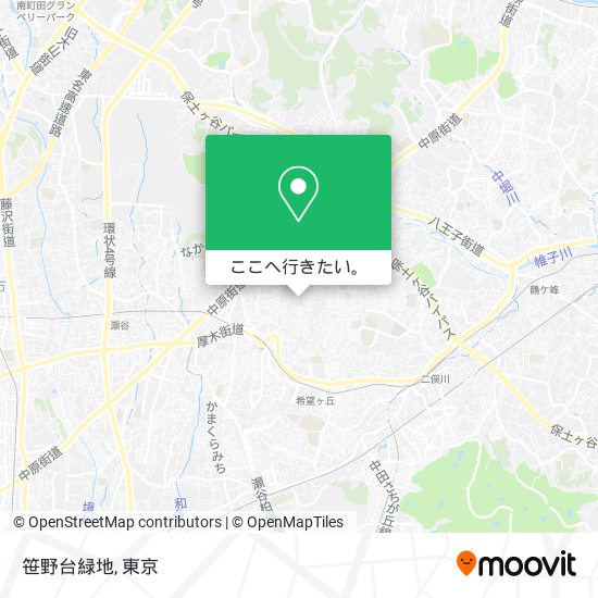 笹野台緑地地図