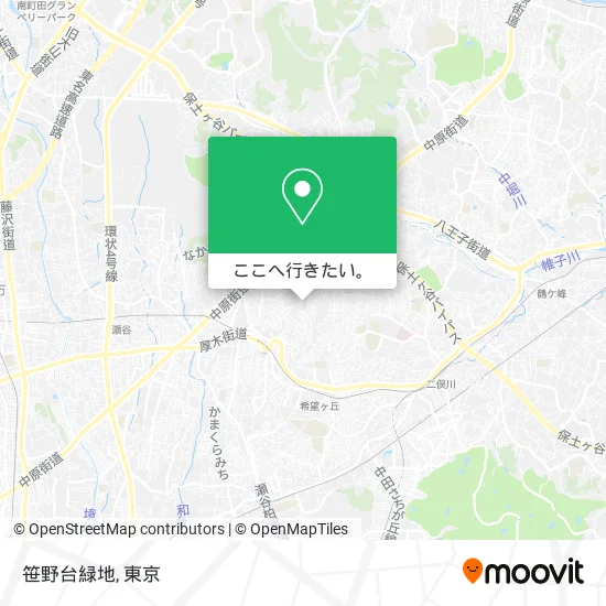 笹野台緑地地図