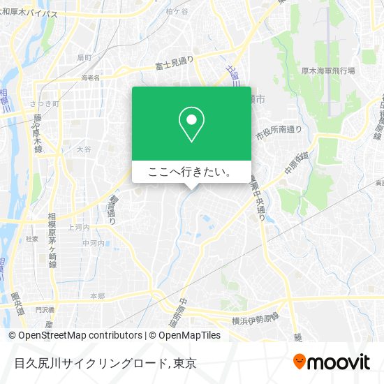 目久尻川サイクリングロード地図