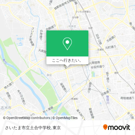 さいたま市立土合中学校地図