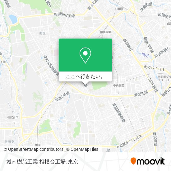 城南樹脂工業 相模台工場地図