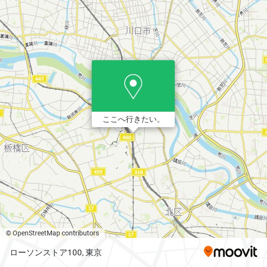 ローソンストア100地図