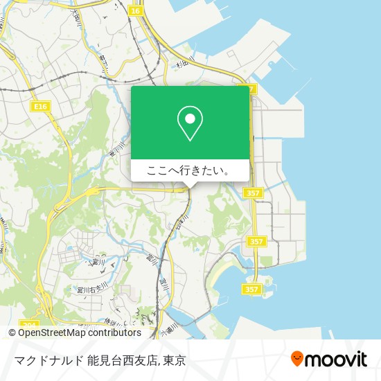 マクドナルド 能見台西友店地図