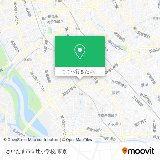 さいたま市立辻小学校地図