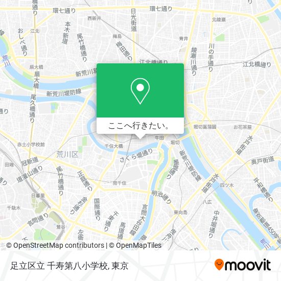 足立区立 千寿第八小学校地図