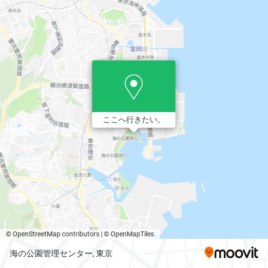 海の公園管理センター地図