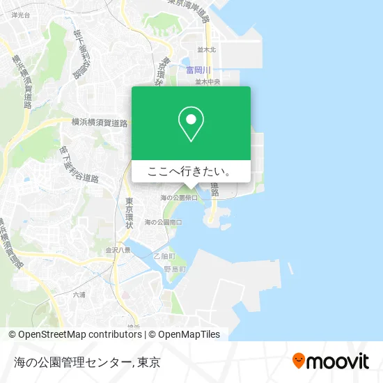 海の公園管理センター地図