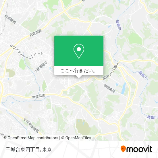 千城台東四丁目地図